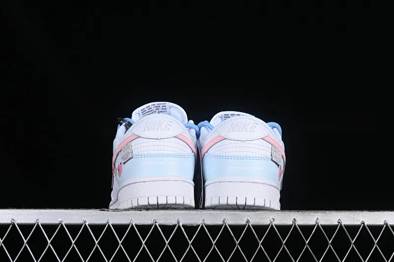 All categories Nk SB Dunk series Nk SB Dunk Low low-top sneakers Nk Dunk Low Cupid Macaron white and blue pink love vibe distressed SB strap low-top casual sneakers DD1503-109
